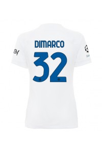 Fotbalové Dres Inter Milan Federico Dimarco #32 Dámské Venkovní Oblečení 2023-24 Krátký Rukáv